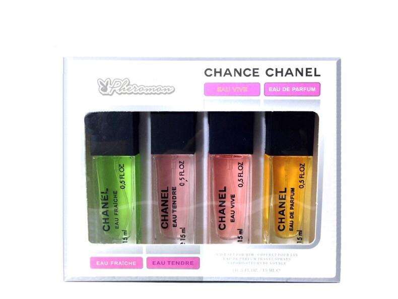 Подарочные набор с феромонами Chanel -4х15ml